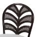 bali & pari Niven Natural Rattan Dining Chair with Cushion - Handwoven Wicker Accent Chair with Banana Leaf Backrest Design for Kitchen or Dining Room - BSONiven-Rattan/Coffee Bean-Cushion-DC