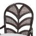 bali & pari Niven Natural Rattan Counter Stool with Cushion - Handwoven Wicker Accent Stool with Banana Leaf Backrest Design for Kitchen Island - BSONiven-Rattan/Coffee Bean-Cushion-CS