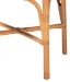 bali & pari Oberon Natural Rattan Dining Chair with Cushion - Handwoven Wicker Bistro Accent Seating with Sunburst Backrest - BSOOberon-Rattan/Light Honey-Cushion-DC
