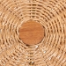 bali & pari Oberon Natural Rattan Dining Chair with Cushion - Handwoven Wicker Bistro Accent Seating with Sunburst Backrest - BSOOberon-Rattan/Light Honey-Cushion-DC