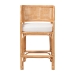 bali & pari Ottis Natural Rattan Counter Stool with Cushion - Handwoven Wicker Kitchen Island or Lounge Seating with Integrated Footrest - BSOOttis-Rattan/Light Honey-Cushion-CS