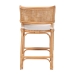 bali & pari Ottis Natural Rattan Counter Stool with Cushion - Handwoven Wicker Kitchen Island or Lounge Seating with Integrated Footrest - BSOOttis-Rattan/Light Honey-Cushion-CS