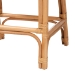 bali & pari Ottis Natural Rattan Counter Stool with Cushion - Handwoven Wicker Kitchen Island or Lounge Seating with Integrated Footrest - BSOOttis-Rattan/Light Honey-Cushion-CS