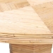 bali & pari Benito Natural Rattan Dining Table - Handcrafted Wicker Table with Hourglass Pedestal Base for Kitchen, Dining Room, or Breakfast Nook - BSOBenito-Wooden/Rattan-Light Honey-DT