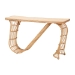 bali & pari Araceli Rattan S-Curve Console Table - Handwoven Wicker Sculptural Accent Table for Living Room or Entryway