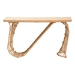 bali & pari Araceli Rattan S-Curve Console Table - Handwoven Wicker Sculptural Accent Table for Living Room or Entryway - BSOAraceli-Rattan/Light Honey-Console Table