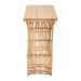 bali & pari Araceli Rattan S-Curve Console Table - Handwoven Wicker Sculptural Accent Table for Living Room or Entryway - BSOAraceli-Rattan/Light Honey-Console Table