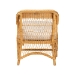 bali & pari Bruno Natural Rattan Chaise Lounge Chair with Cushion - Handwoven Wicker Accent Lounger with Rounded Backrest and Arms for Living Room, Bedroom or Sunroom - BSOBruno-Light Honey/Rattan-Cushion-Lounger