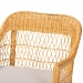 bali & pari Bruno Natural Rattan Chaise Lounge Chair with Cushion - Handwoven Wicker Accent Lounger with Rounded Backrest and Arms for Living Room, Bedroom or Sunroom - BSOBruno-Light Honey/Rattan-Cushion-Lounger