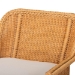 bali & pari Cesar Natural Rattan Chaise Lounge Chair with Cushion - Handwoven Wicker Accent Lounger with Rounded Backrest and Arms for Living Room, Bedroom or Sunroom - BSOCesar-Light Honey/Rattan-Cushion-Lounger