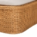 bali & pari Cesar Natural Rattan Chaise Lounge Chair with Cushion - Handwoven Wicker Accent Lounger with Rounded Backrest and Arms for Living Room, Bedroom or Sunroom - BSOCesar-Light Honey/Rattan-Cushion-Lounger