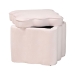 Baxton Studio Paulina Velvet Storage Ottoman - Lid Top Accent Stool with Interior Storage and Scalloped Outline for Bedroom or Living Room, Light Pink - BSOBBT5610-Light Pink Velvet-Storage-Ottoman