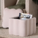 Baxton Studio Paulina Velvet Storage Ottoman - Lid Top Accent Stool with Interior Storage and Scalloped Outline for Bedroom or Living Room, Light Pink - BSOBBT5610-Light Pink Velvet-Storage-Ottoman