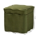 Baxton Studio Paulina Velvet Storage Ottoman - Lid Top Accent Stool with Interior Storage and Scalloped Outline for Bedroom or Living Room, Moss Green - BSOBBT5610-Moss Green Velvet-Storage-Ottoman