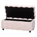 Baxton Studio Paulina Velvet Storage Bench - Lift Top Accent Bench with Interior Storage and Scalloped Outline for Bedroom or Living Room, Light Pink - BSOBBT3246-Light Pink Velvet-Storage-Bench