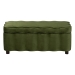 Baxton Studio Paulina Velvet Storage Bench - Lift Top Accent Bench with Interior Storage and Scalloped Outline for Bedroom or Living Room, Moss Green - BSOBBT3246-Moss Green Velvet-Storage-Bench
