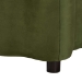 Baxton Studio Paulina Velvet Storage Bench - Lift Top Accent Bench with Interior Storage and Scalloped Outline for Bedroom or Living Room, Moss Green - BSOBBT3246-Moss Green Velvet-Storage-Bench