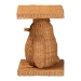 bali & pari Pembroke Penguin End Table - Handwoven Rattan Sculptural Accent Side Table with Platform Base - BSOPenguin-Natural Rattan-ET