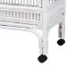 bali & pari Lombok Natural Rattan Wine Cart - Handwoven Wicker 2-Tier Mobile Bar Cart with Raised Tray Top Kitchen or Lounge, White - BSOLombok-Rattan-White-Cart