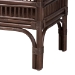 bali & pari Lombok Natural Rattan Console Table - Handwoven Wicker 2-Tier Accent Table with Raised Tray Top for Living Room or Entryway, Espresso - BSOLombok-Rattan-Coffee Bean-Console Table
