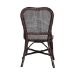 bali & pari Irene Natural Rattan Dining Chair - Handwoven Wicker Accent Chair with Lattice Backrest for Kitchen or Dining Room - BSOIrene-Coffee Bean-Rattan-DC