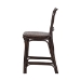 bali & pari Irene Natural Rattan Counter Stool - Handwoven Wicker Accent Stool with Lattice Backrest for Kitchen Island Seating - BSOIrene-Coffee Bean-Rattan-CS