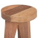 bali & pari Sayen Acacia Wood Multipurpose Accent Stool - Sculptural End Table with Flared Tripod Base for Living Room, Bedroom or Dining Room - BSOSayen-Natural-Stool