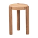bali & pari Shadi Acacia Wood Multipurpose Accent Stool - Sculptural End Table with Tripod Base for Living Room, Bedroom or Dining Room - BSOShadi-Natural-Stool