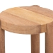 bali & pari Shadi Acacia Wood Multipurpose Accent Stool - Sculptural End Table with Tripod Base for Living Room, Bedroom or Dining Room - BSOShadi-Natural-Stool