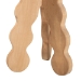 bali & pari Sino Acacia Wood Multipurpose Accent Stool - Sculptural End Table with Wavy Tripod Base for Living Room, Bedroom or Dining Room - BSOSino-Natural-Stool