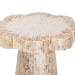 bali & pari Beile Capiz Shell Pedestal End Table - Mother of Pearl Scalloped Accent Table with Textured Inlay Surface for Living Room or Lounge Space - BSOF2508-FT9-Capiz-ET