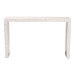 bali & pari Magara Capiz Shell Console Table - Mother of Pearl Waterfall Accent Table with Textured Inlay Surface for Living Room, Hallway or Entryway - BSOF2508-FT23-MOP-Console Table