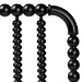Baxton Studio Finley Turned Bobbin Headboard - Crafted Wood Panel with Decorative Spindle Design for Cottage Farmhouse Bedroom, Twin, Black - BSOMG9820-Black-Twin-Headboard