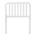 Baxton Studio Finley Turned Bobbin Headboard - Crafted Wood Panel with Decorative Spindle Design for Cottage Farmhouse Bedroom, Twin, White - BSOMG9820-White-Twin-Headboard