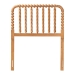 Baxton Studio Finley Turned Bobbin Headboard - Crafted Wood Panel with Decorative Spindle Design for Cottage Farmhouse Bedroom, Twin, Oak Brown - BSOMG9820-NT Oak-Twin-Headboard