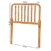 Baxton Studio Finley Turned Bobbin Headboard - Crafted Wood Panel with Decorative Spindle Design for Cottage Farmhouse Bedroom, Twin, Oak Brown - BSOMG9820-NT Oak-Twin-Headboard