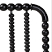 Baxton Studio Finley Turned Bobbin Headboard - Crafted Wood Panel with Decorative Spindle Design for Cottage Farmhouse Bedroom, Full, Black - BSOMG9820-Black-Full-Headboard