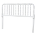 Baxton Studio Finley Turned Bobbin Headboard - Crafted Wood Panel with Decorative Spindle Design for Cottage Farmhouse Bedroom, Full, White