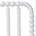 Baxton Studio Finley Turned Bobbin Headboard - Crafted Wood Panel with Decorative Spindle Design for Cottage Farmhouse Bedroom, Full, White - BSOMG9820-White-Full-Headboard
