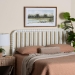 Baxton Studio Finley Turned Bobbin Headboard - Crafted Wood Panel with Decorative Spindle Design for Cottage Farmhouse Bedroom, Full, White - BSOMG9820-White-Full-Headboard