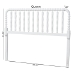 Baxton Studio Finley Turned Bobbin Headboard - Crafted Wood Panel with Decorative Spindle Design for Cottage Farmhouse Bedroom, Full, White - BSOMG9820-White-Full-Headboard
