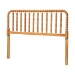 Baxton Studio Finley Turned Bobbin Headboard - Crafted Wood Panel with Decorative Spindle Design for Cottage Farmhouse Bedroom, Full, Oak Brown