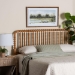Baxton Studio Finley Turned Bobbin Headboard - Crafted Wood Panel with Decorative Spindle Design for Cottage Farmhouse Bedroom, Full, Oak Brown - BSOMG9820-NT Oak-Full-Headboard