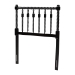 Baxton Studio Juliette Turned Spindle Headboard - Crafted Wood Panel with Decorative Spoke Design for Cottage Farmhouse Bedroom, Twin, Black