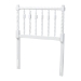 Baxton Studio Juliette Turned Spindle Headboard - Crafted Wood Panel with Decorative Spoke Design for Cottage Farmhouse Bedroom, Twin, White