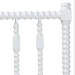Baxton Studio Juliette Turned Spindle Headboard - Crafted Wood Panel with Decorative Spoke Design for Cottage Farmhouse Bedroom, Twin, White - BSOMG9821-White-Twin-Headboard