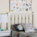 Baxton Studio Juliette Turned Spindle Headboard - Crafted Wood Panel with Decorative Spoke Design for Cottage Farmhouse Bedroom, Twin, White - BSOMG9821-White-Twin-Headboard