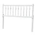 Baxton Studio Juliette Turned Spindle Headboard - Crafted Wood Panel with Decorative Spoke Design for Cottage Farmhouse Bedroom, Full, White