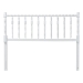 Baxton Studio Juliette Turned Spindle Headboard - Crafted Wood Panel with Decorative Spoke Design for Cottage Farmhouse Bedroom, Full, White - BSOMG9821-White-Full-Headboard