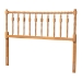 Baxton Studio Juliette Turned Spindle Headboard - Crafted Wood Panel with Decorative Spoke Design for Cottage Farmhouse Bedroom, Full, Oak Brown